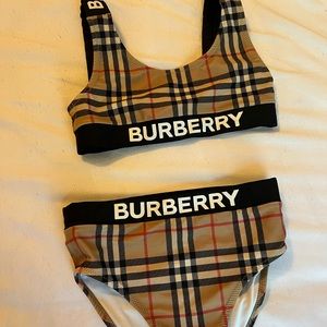 Girls (8) swim wear…. Burberry